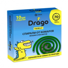 Средство инсектицидное "Спираль от комаров - эффект" Drago (10 спиралей)
