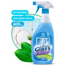 Моющее средство для окон и зеркал "Clean Glass" голубая лагуна (флакон 600мл)