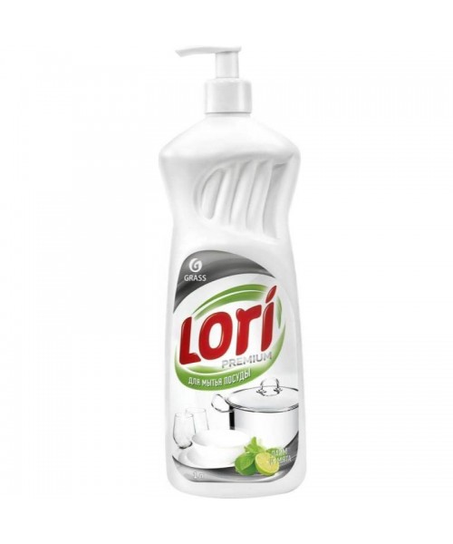 Средство для мытья посуды  "LORI Premium" Лайм и мята (флакон 1000мл)