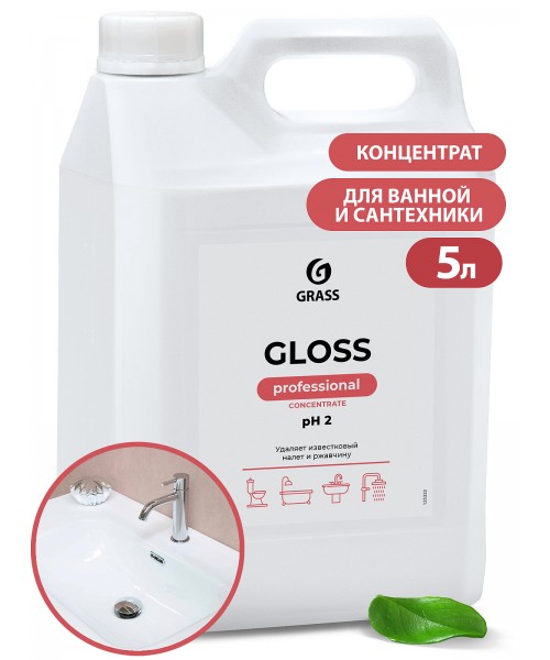 Концентрированное чистящее средство "Gloss Concentrate" Professional (канистра 5.5кг)