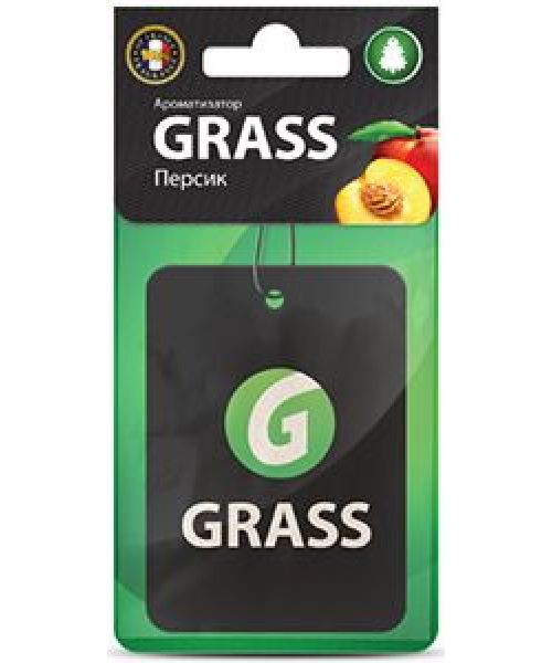 Картонный ароматизатор GRASS (персик)