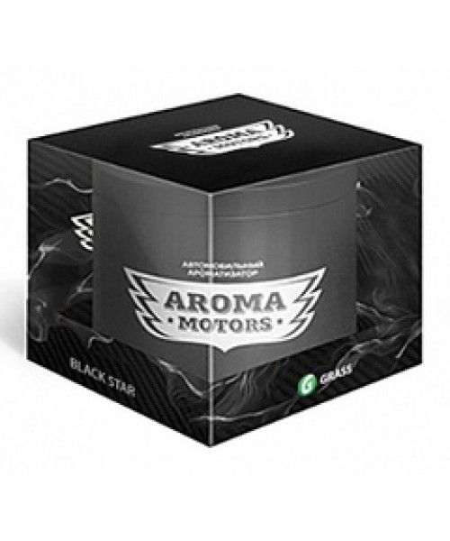 Ароматизатор гелевый "Aroma Motors" BLACK STAR в блистерной упаковке (круглый) 100мл