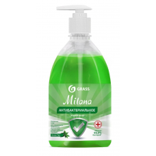 Жидкое мыло антибактериальное  "Milana" Green Tea с дозатором (флакон 500мл)